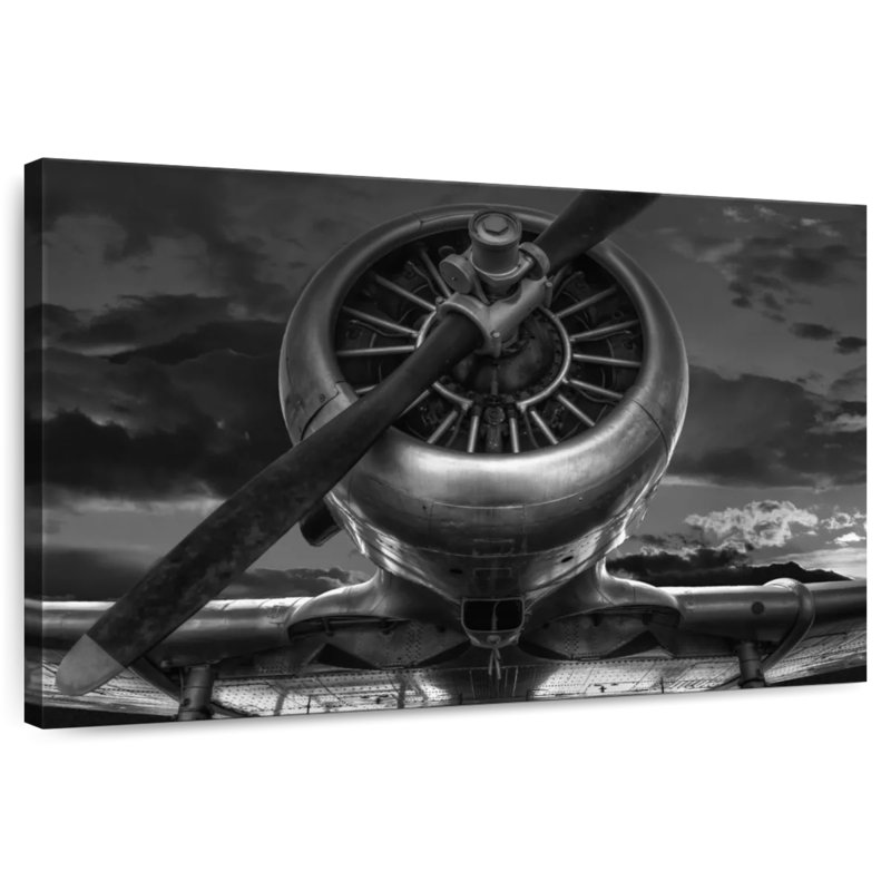 Mehar Dark Propeller, 16" H x 24" W