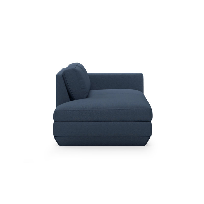 Canapé modulaire 2 pièces Podium, Bleu marine Hanson, Orienté vers la gauche