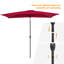 Parasol de table rectangulaire en aluminium pour terrasse avec bouton inclinable 120 "x 78" Rella-381143088