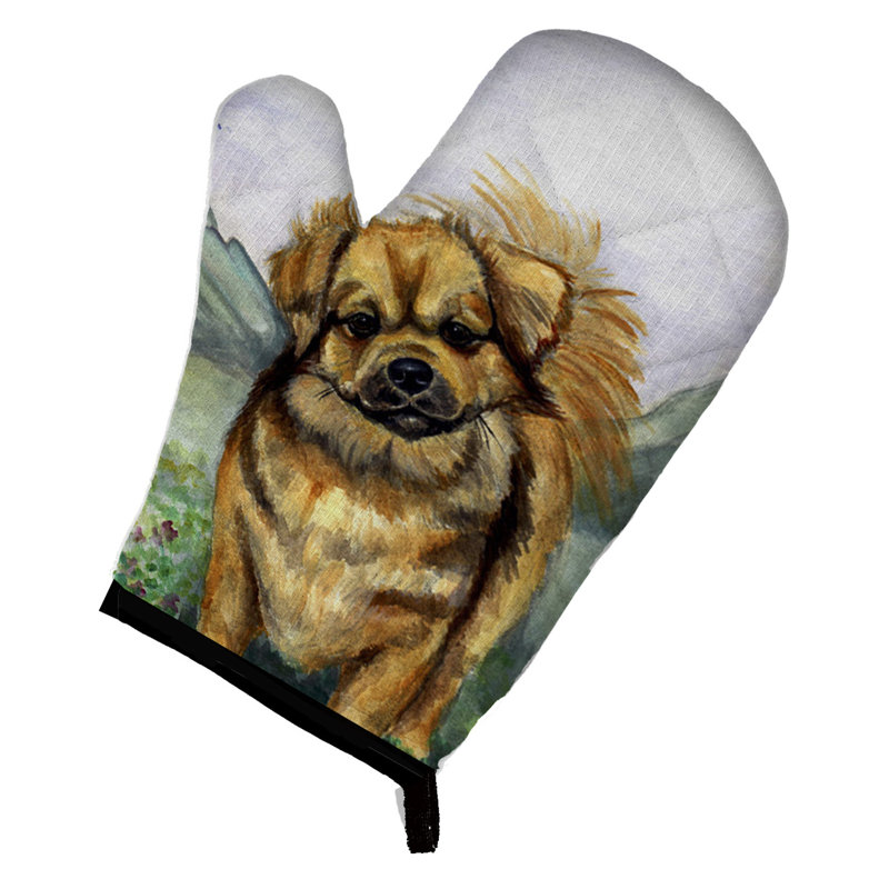 Caroline's Treasures Tibetan Spaniel Polyester Oven Mitt