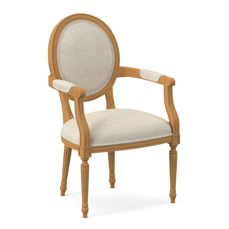 Dauphin 20'' H Beech Armchair, Amber, Venice