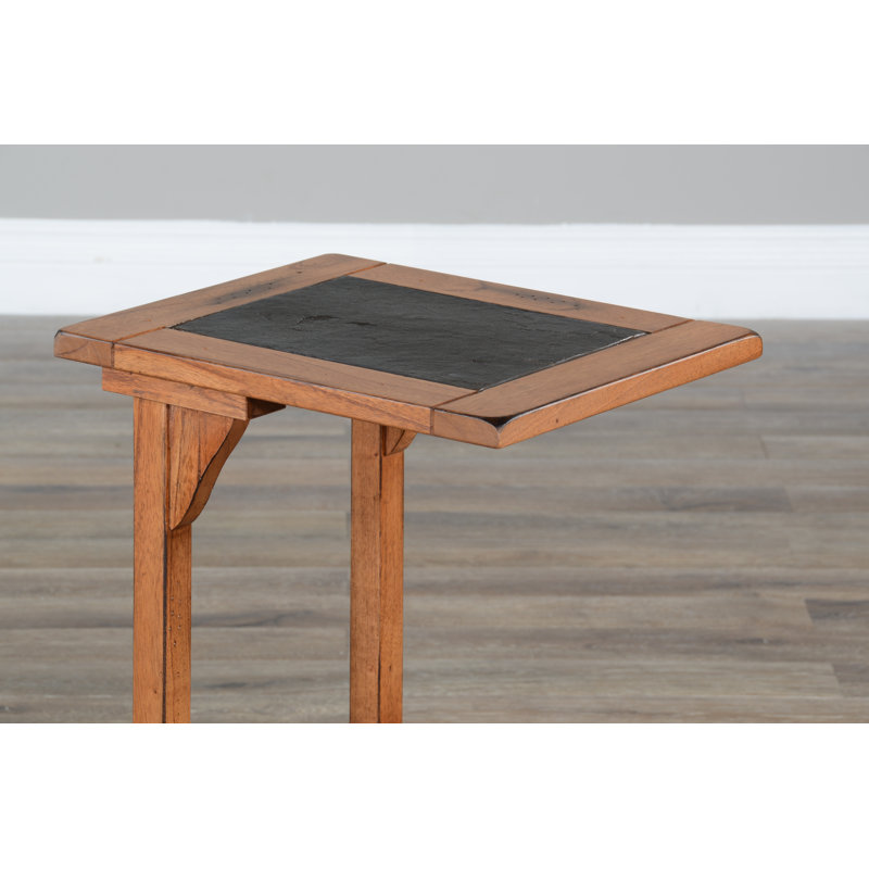 Felicia  End Table, Rustic Oak