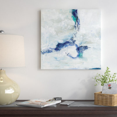 «White and Blue», reproduction d'art sur toile