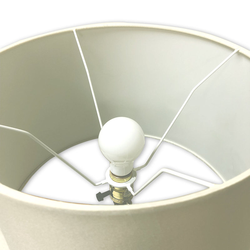 9'' H Silk Drum Lamp Shade, Eggshell