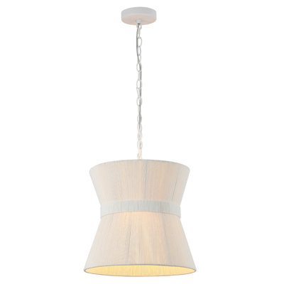 Alora Rattan and Iron Pendant