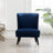 Elon Contemporary Velvet Upholstered Accent Chair-106775467