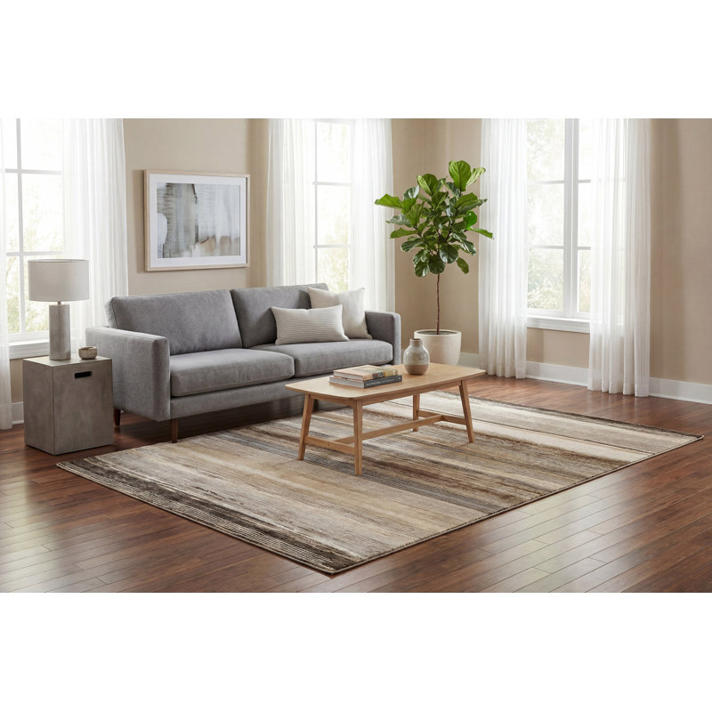 Thurner 63351-9243 BEIGE/BROWN/GREY, Rectangle 2' x 3'11"