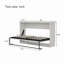 Lit escamotable horizontal, lit escamotable mural, armoire pliante, meuble peu encombrant pour chambre d'amis polyvalente, bureau personnel-1071744139