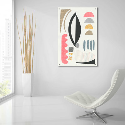 «Mixed Shapes II» par Courtney Prahl, art mural en verre acrylique