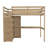 Khansaa Loft Bed with Built-in Desk and Storage-106601839