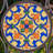 43in. Antigone Mosaic Metal Rectangular Garden Bench