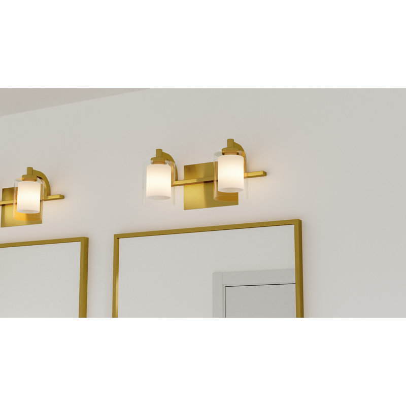 Roseville 2-Light Brushed Gold Bath Light