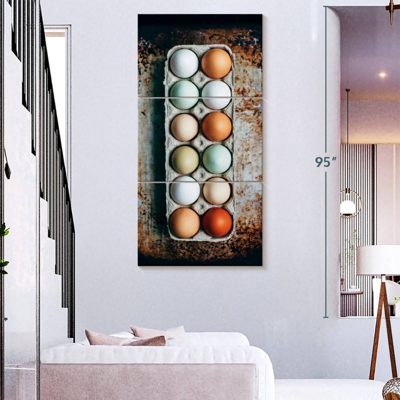 A Dozen Eggs, 27" H x 12" W