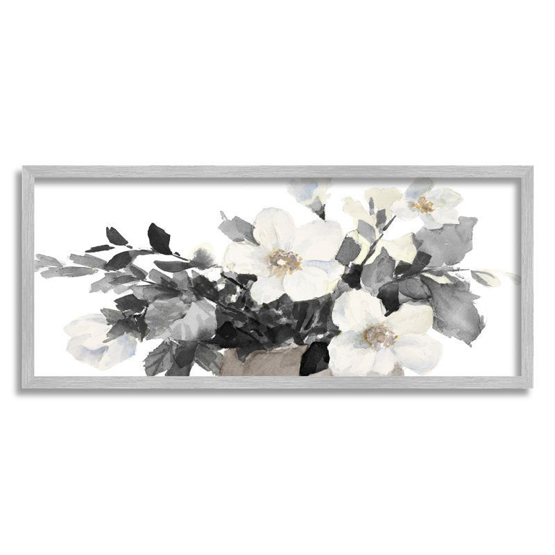 29, «Greycale Spring Florals Blooming Soft Watercolor Flowers» par Lanie Loreth, H 30 po x l 13 po