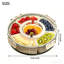 Plateau de fruits rotatif à 6 compartiments à 360 °