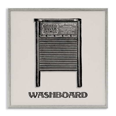 Timeless Antique Washboard Framed Giclee, design by Val Rhodes