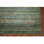 Tapis oriental rayé vert Gabbeh