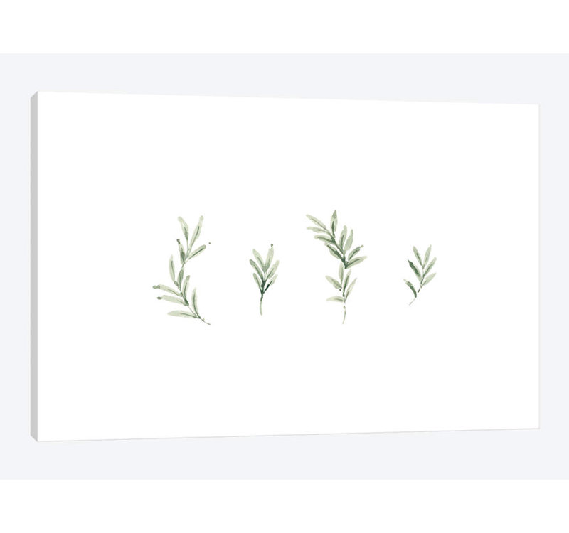 «Leaf Study No. 2» par Melissa Selmin, impression sur toile tendue, H 8 po x l 12 po x P 0,75 po, Toile tendue, Pas de tapis