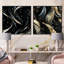 Kibby - Ensemble de 2 collages carrés abstraits-101858128-101858129