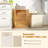  Large Tilt-out Laundry Hamper w/ Wide Top & Tilt-out Basket Side Handles