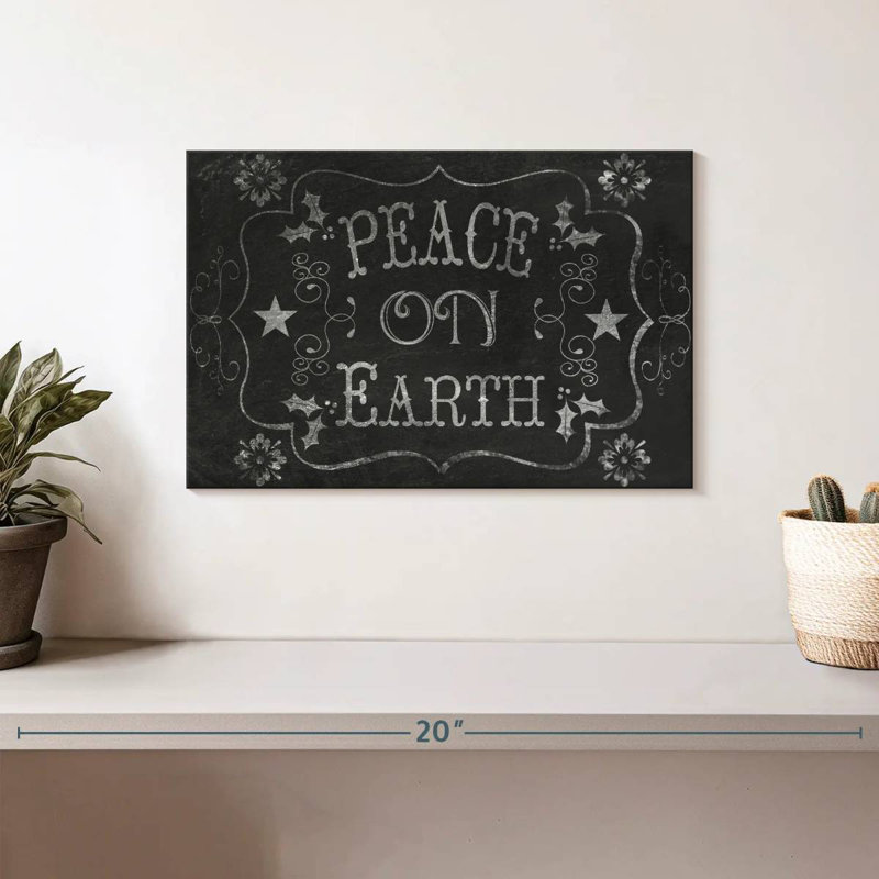 Tableau noir Lelend Peace On Earth