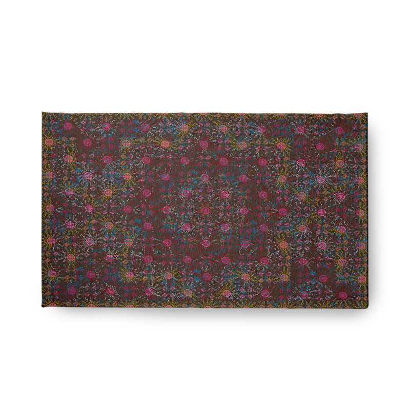 Rectangle Rectangle 1'6" X 2'6" Indoor/Outdoor Area Rug with Non-Slip Backing