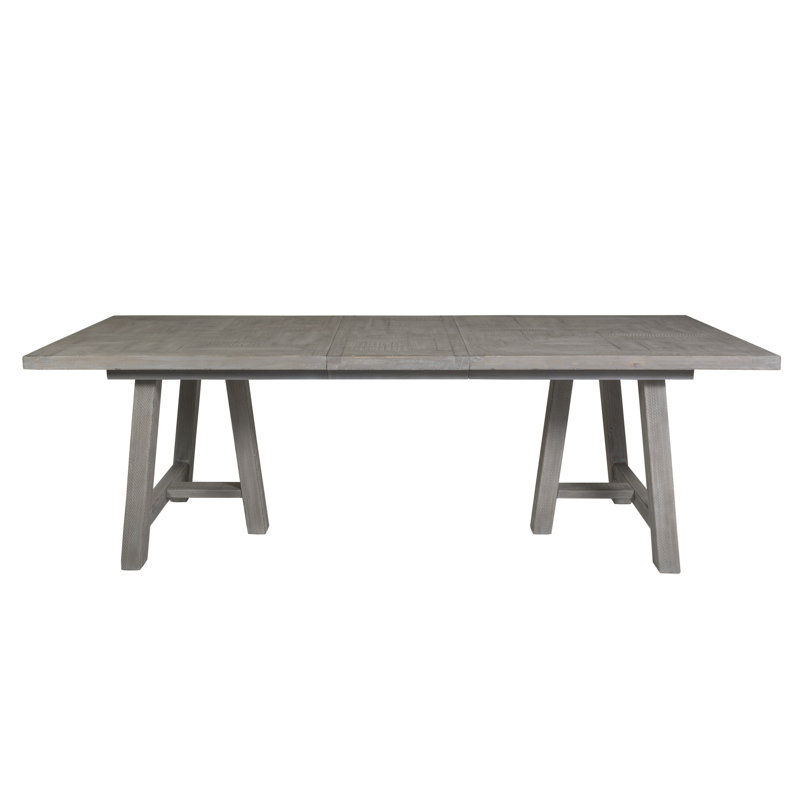 Ellerbe Extendable Pine Solid Wood Dining Table