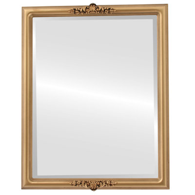 Rhine Wood Frame Rectangle Wall Mirror