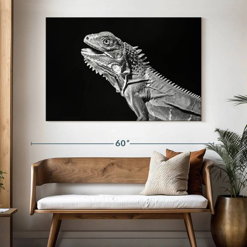 Iguane monochrome