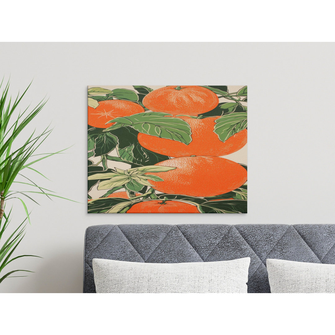 Vibrant Orange Grove Canvas Print