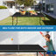 Table de ping-pong pliable et portable de 137 cm (4,5 pieds) avec filet et 2 raquettes - 137 x 76 x 69 cm (54 x 30 x 27 pouces) - MDF - 1 pièce - Noir - Pliable et portable-136228459