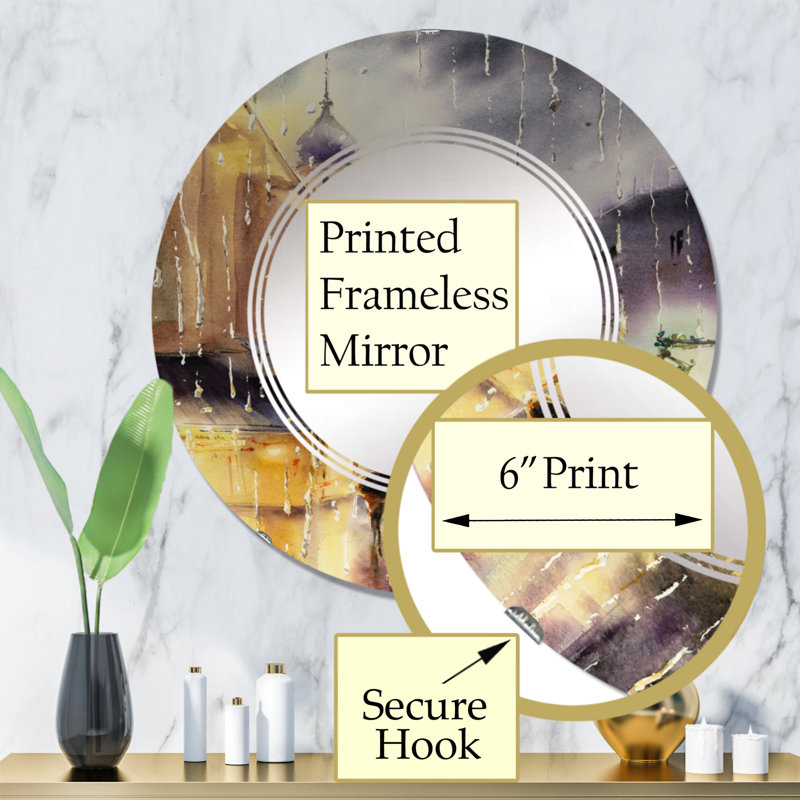 Miroir de salle de bain sans cadre, 32 po x 32 po