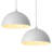 Modern Pendant Light 11.8inches 2 Packs,White Hanging Light Fixtures for Kitchen,Dome Pendant Light,Ceiling Light Fixtures for Restaurant Room Aisle -214436367