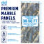 Panneaux muraux brillants en or bleu 4 pi x 9 pi en or bleu Falkirk Irvine III (paquet de 3)-128543149