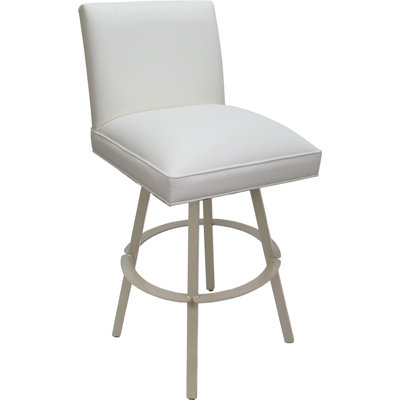 Tabouret de bar pivotant en métal avec structure en métal