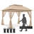 11 Ft. W x 11 Ft. D Pop Up Canopy Patio Gazebo with Mesh Wall-94240916
