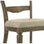 Ensemble de chaises d'appoint Parfield en tissu brun clair et finition chêne vieilli (ensemble de 2)
