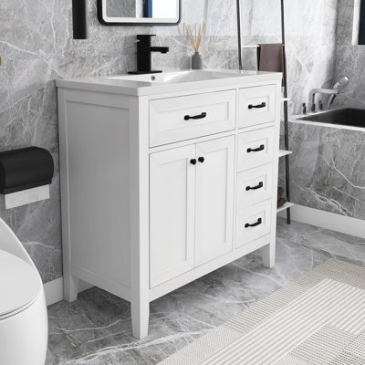 36” Freestanding Single Bathroom Vanity with Top