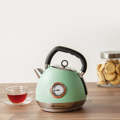 SQ Professional Epoque 1.8 L Stainless Steel Whistling Electric Tea Kettle