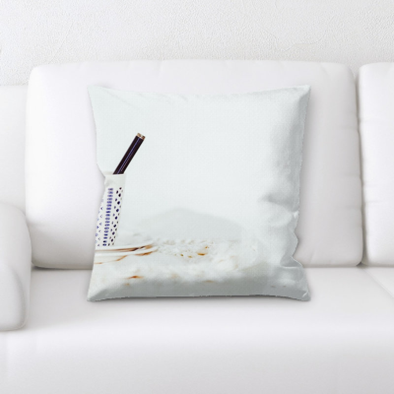 Microsuede Reversible Throw Pillow