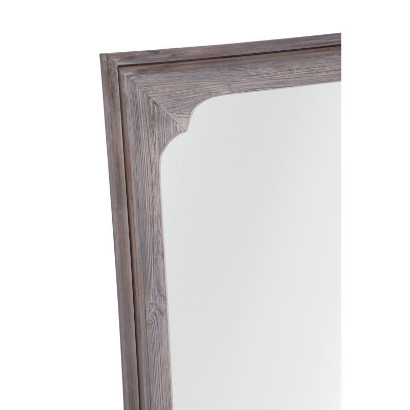 Landry Wood Flat Floor Mirror, 76" x 42"