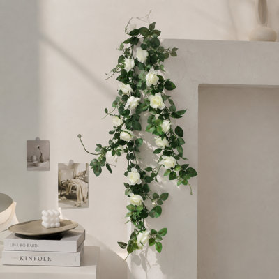 84'' in. Faux Rose Garland