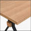 X-shaped Legs Dining Table with Rustic Charm and Spacious Surface for Traditional or Industrial Spaces