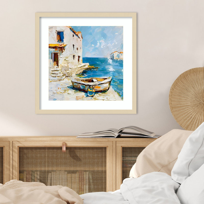 Impression sur toile encadrée Mall Mall, H 21 po x l 21 po, Svelte naturel