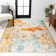 Sunset Modern Abstract Orange/Multi Rug