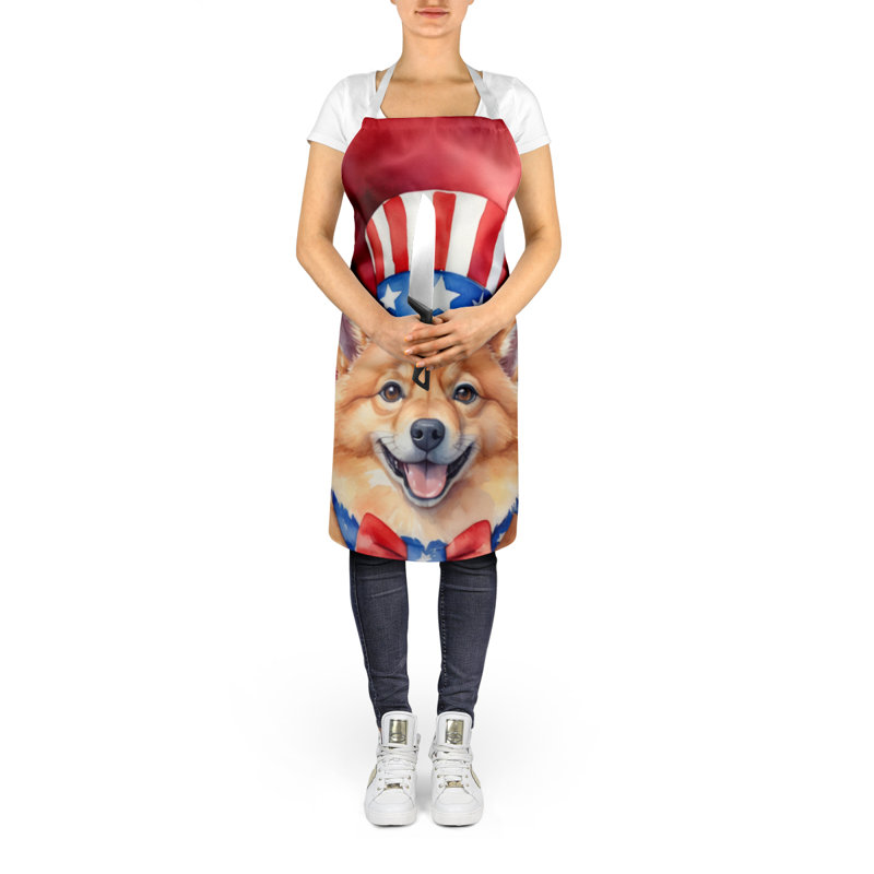 Patriotic American Apron, Finnish Spitz