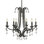 Bella 6 - Light Candle Style Empire Chandelier