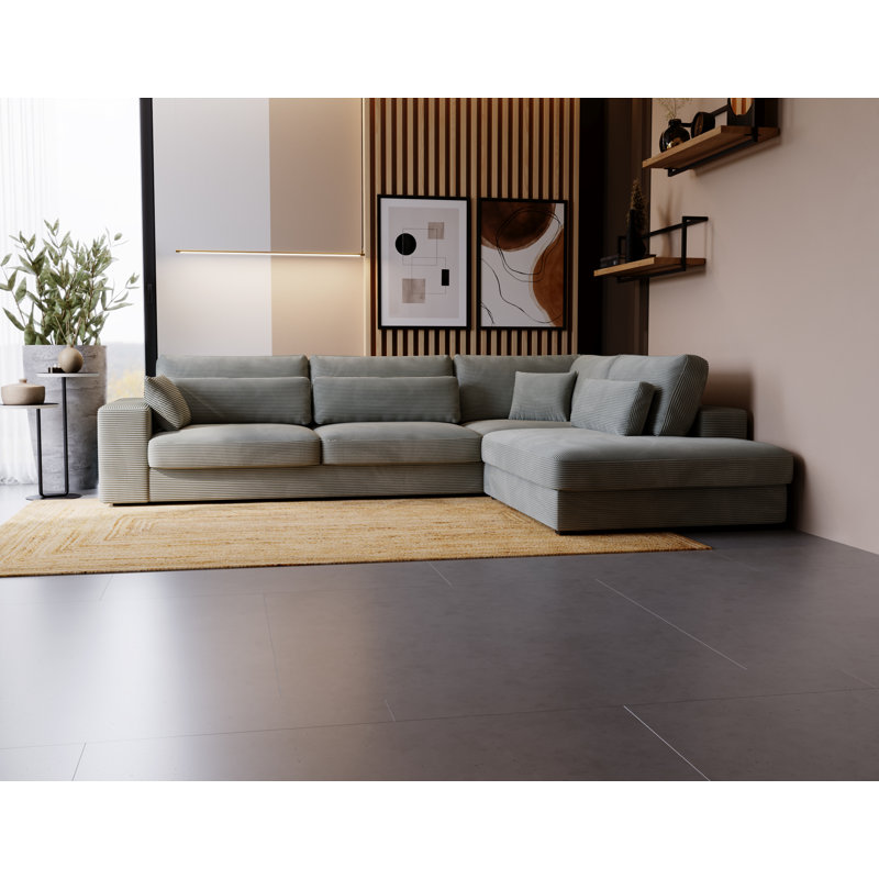 Tammera 3 Seater Corner Sofa , Grey