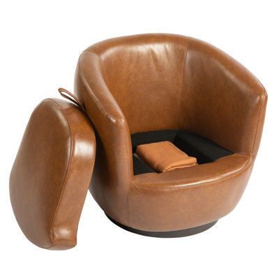Chaise avec accoudoirs pivotant moderne avec rangement Minicus