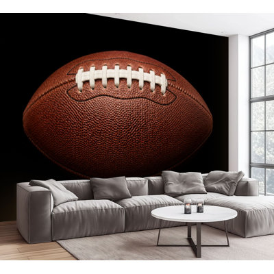 Wall Mural Peel and Stick Wallpaper sport Classic American Football Self-Adhesive Removable Contact Paper Wall Decor for Living Room Bedroom 100"H x 144"W